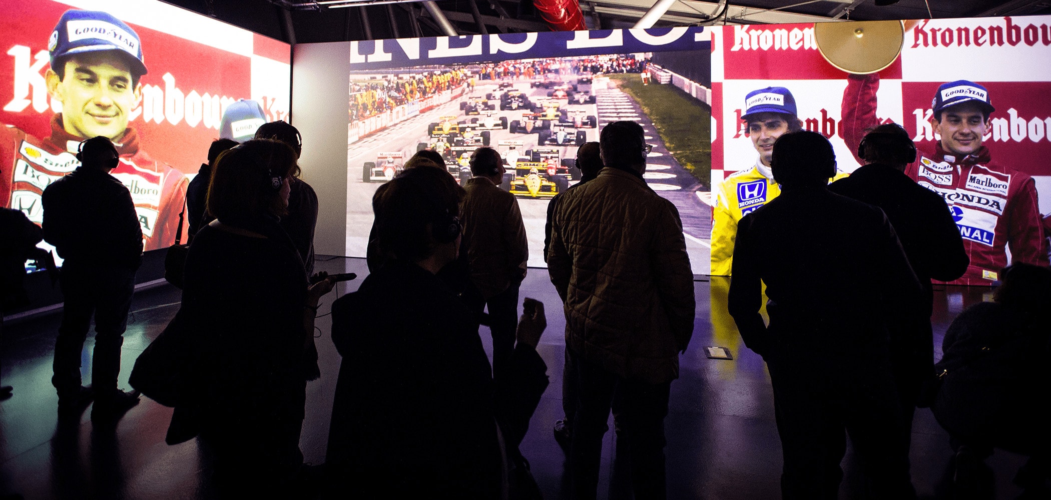 proiezione immersiva realizzata da ett per la Mostra MAICC su Ayrton Senna