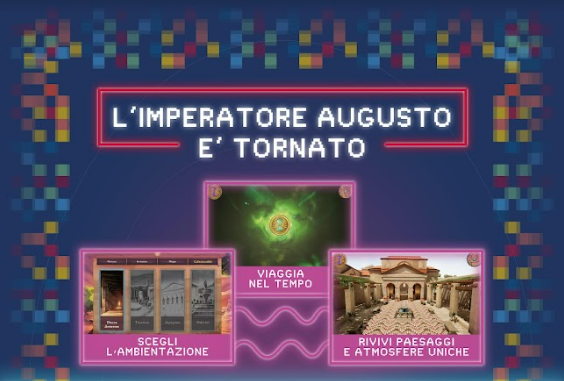 locoandina di lancio di Augustus Game il nuovo videogioco ideato per promuovere i beni culturali siciliani