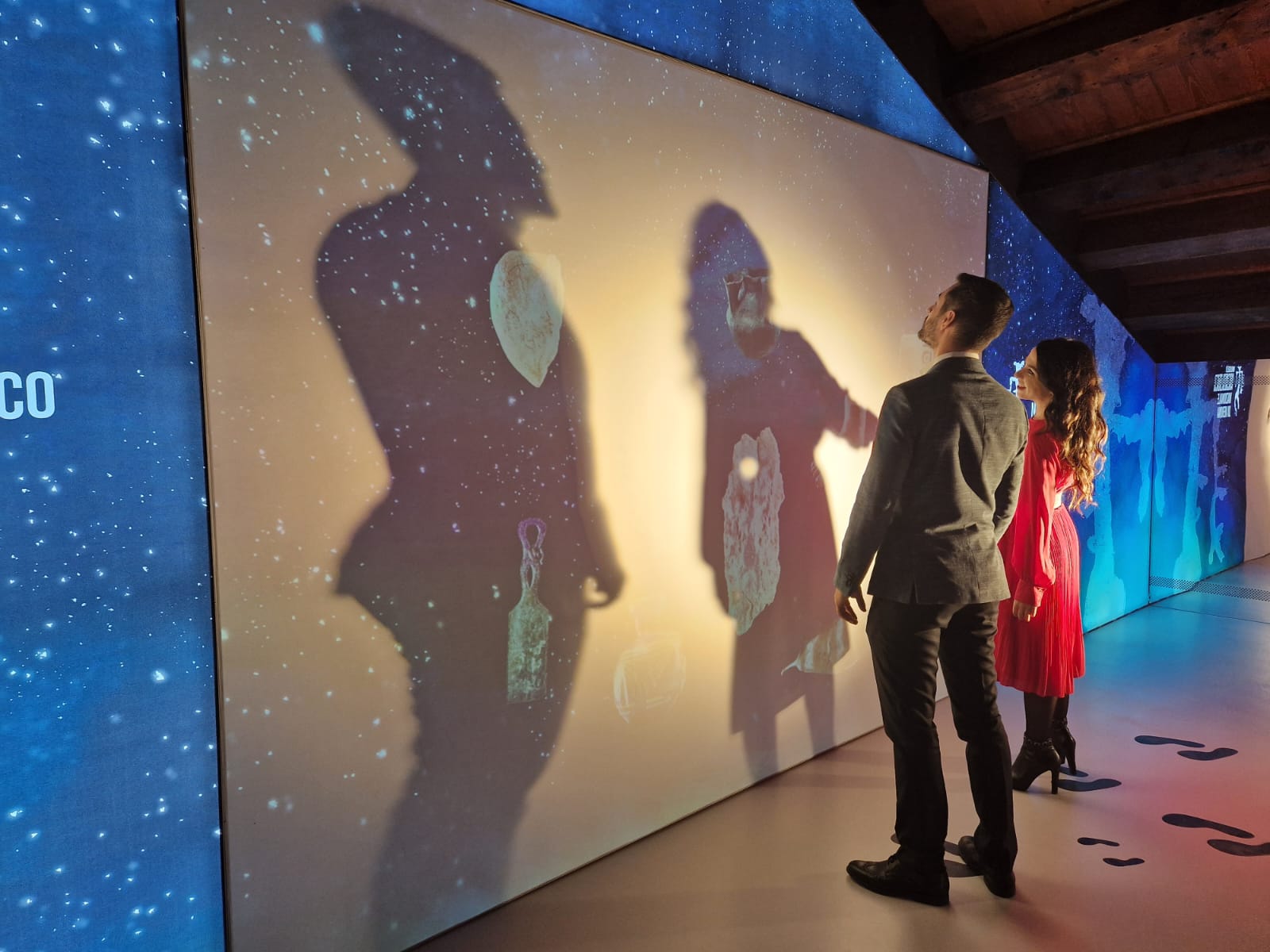 proiezioni immersive realizzate da ett per il museo archeologico nazionale di verona