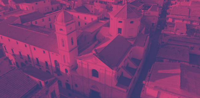 Foto presente nell'applicazione dedicata all'esperienza di visita, vista dall'alto, del Castello dei Conti di Acerra, dove ETT ha realizzato l'esperienza multimediale del museo
