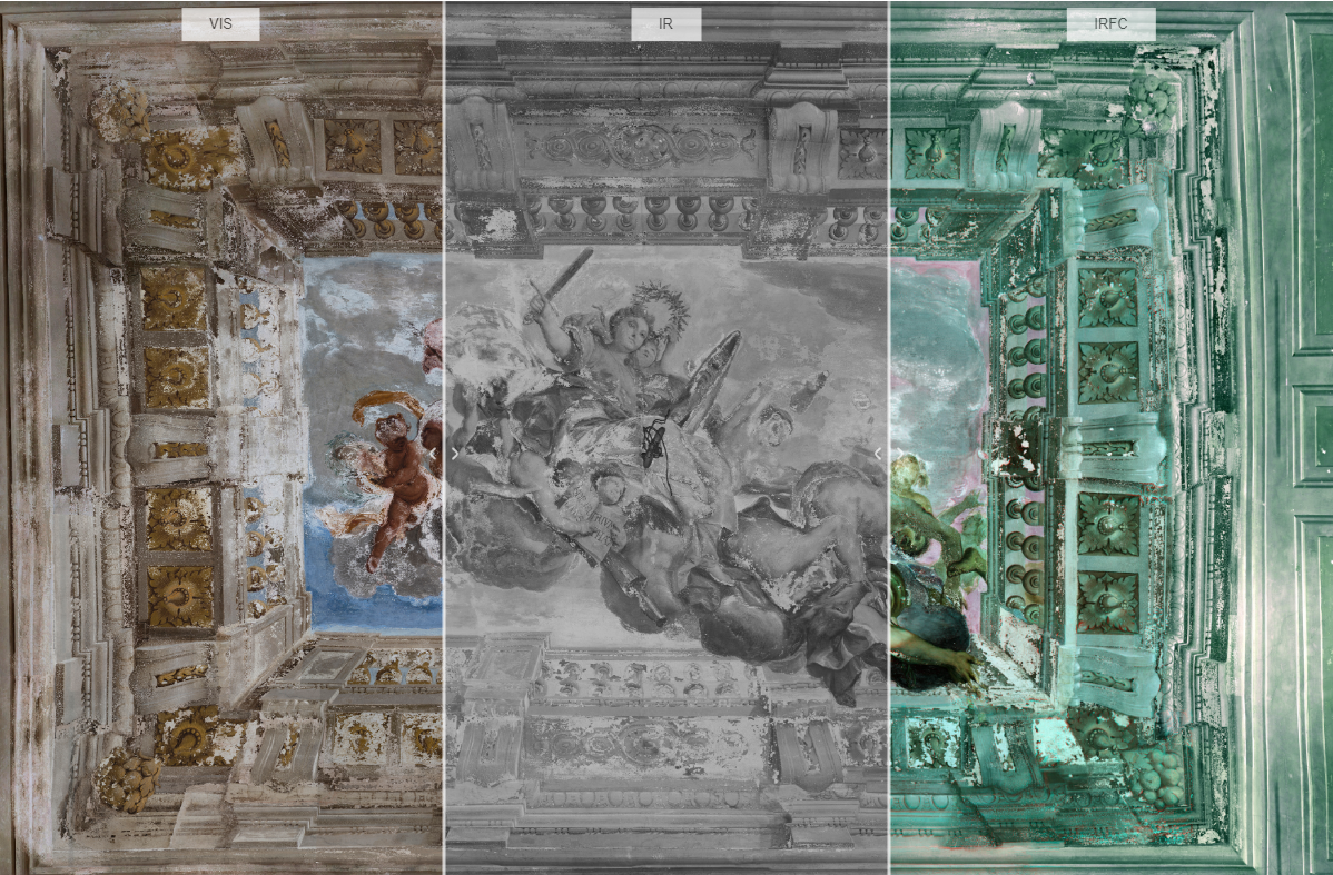 restauro virtuale di un affresco di palazzo balbi senarega