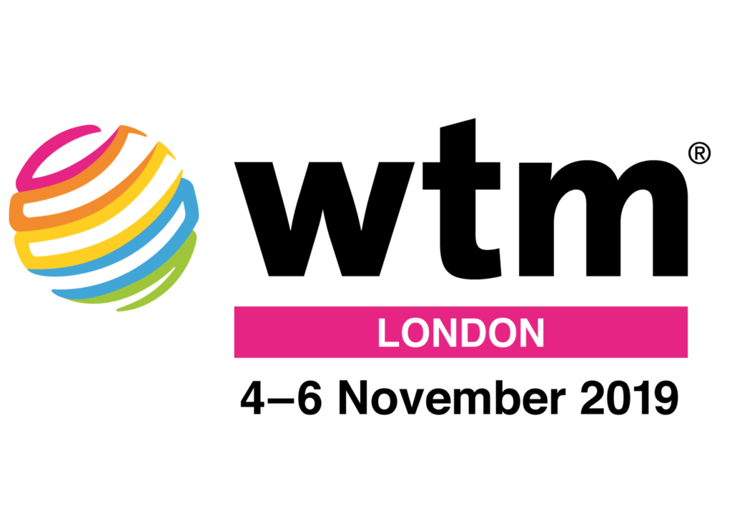 Logo del wtm 2019 di Londra