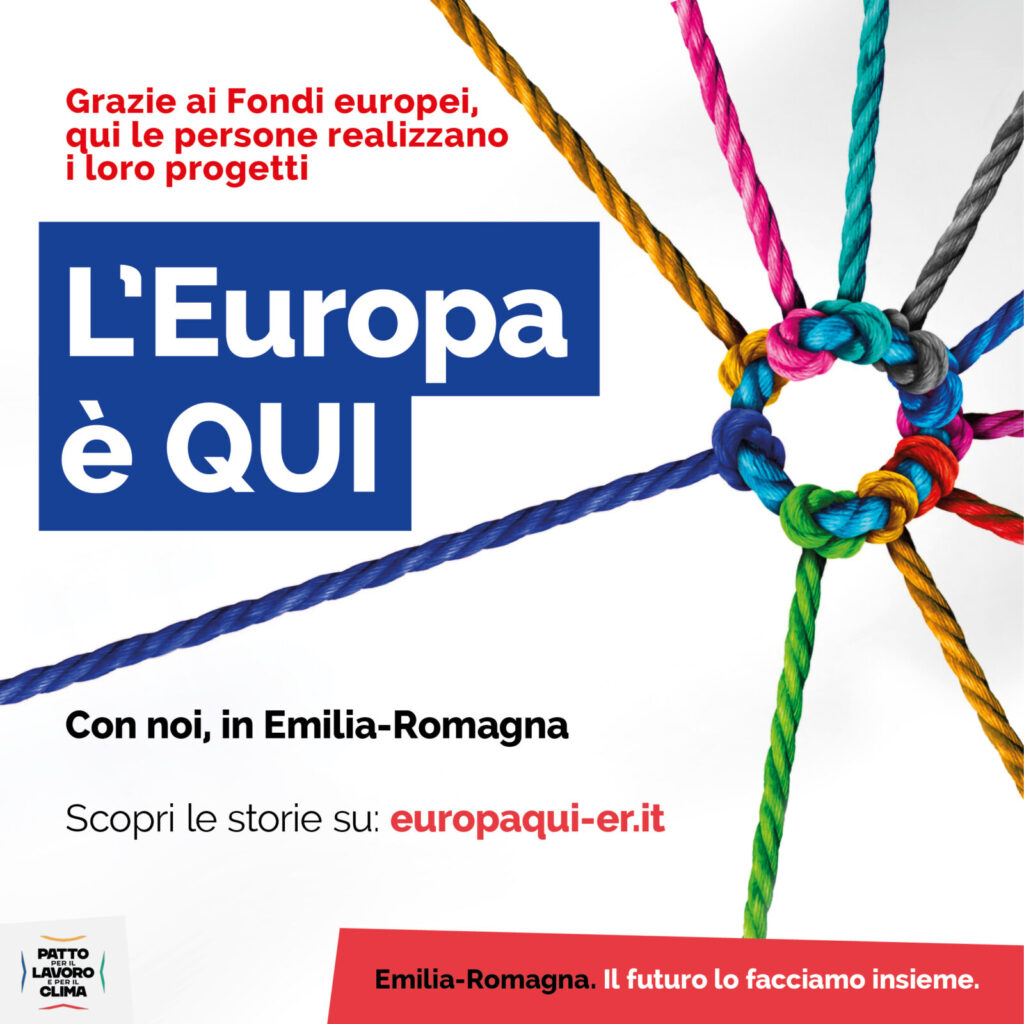 Banner quadrato del concorso L'Europa è QUI