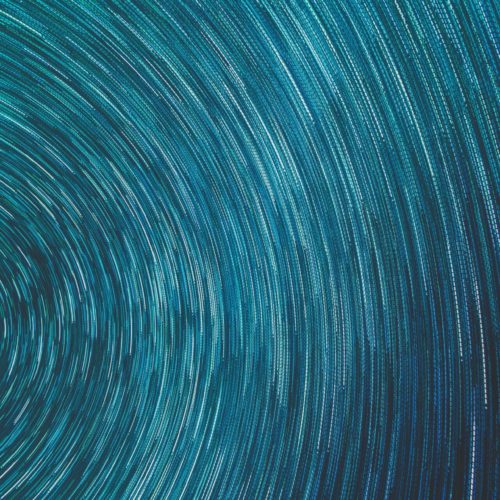 Flusso circolare azzurro