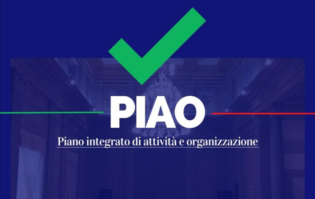 PIAO Piano integrato di attività e organizzazione