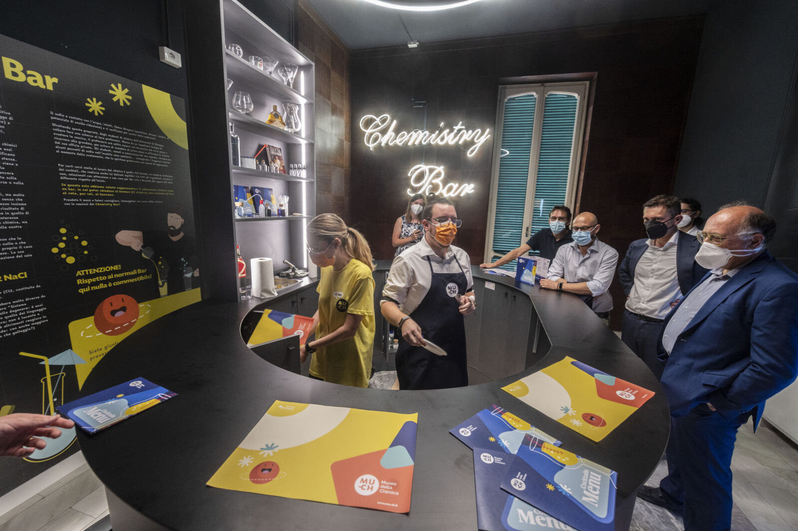 Il Chemistry Bar presso il Much di Settimo Torinese, il nuovo museo della chimica realizzato da ETT