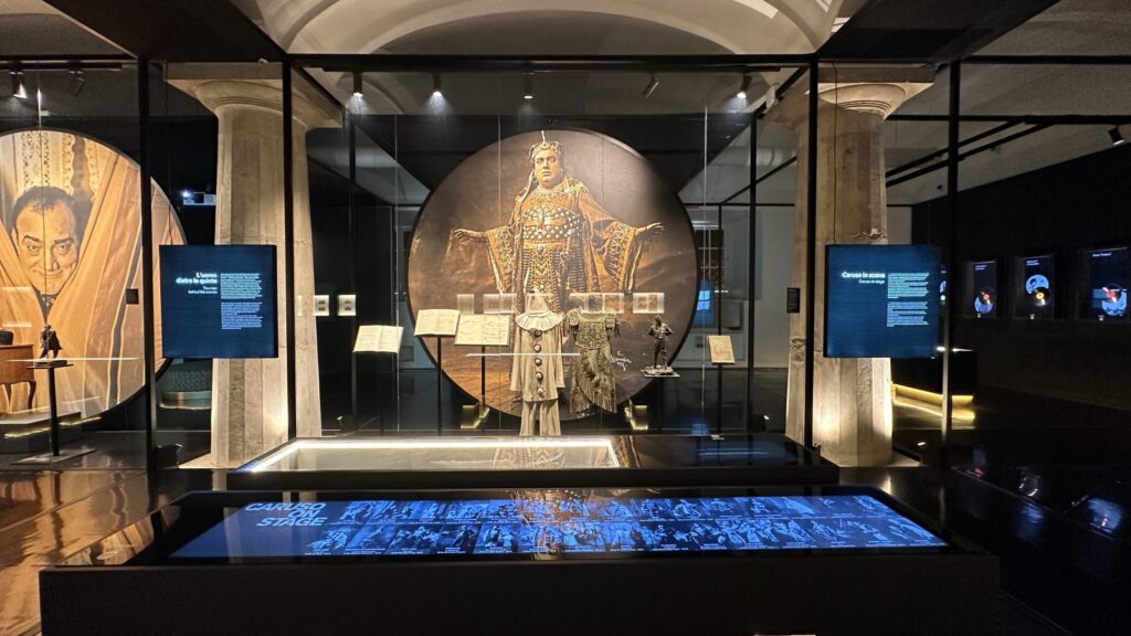 interno del Museo Caruso allestito da ETT presso Palazzo Reale di Napoli