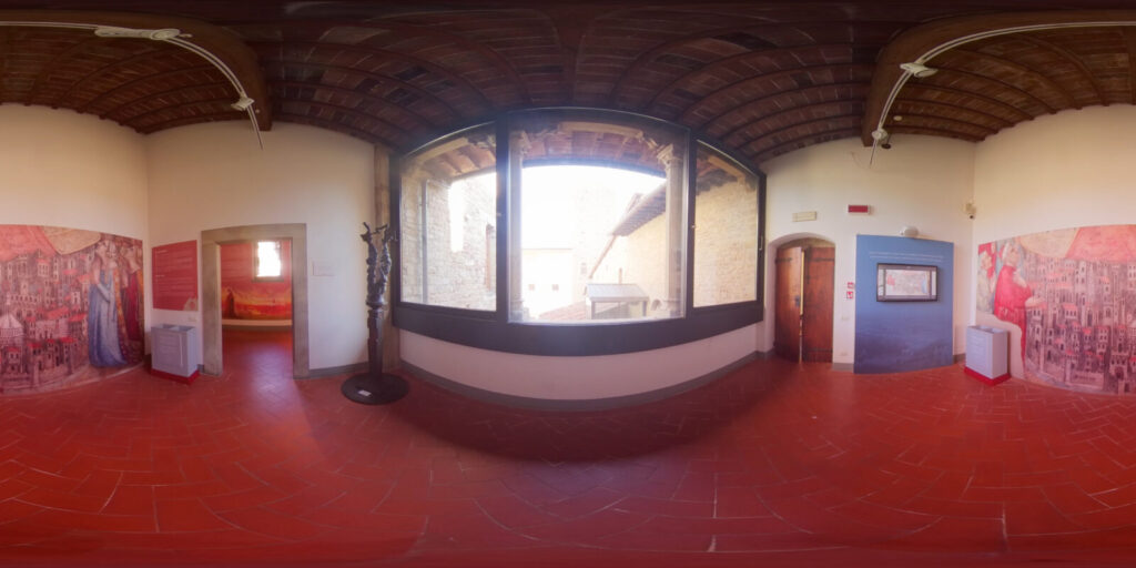 interni del museo casa di dante a firenze fruibili tramite visore di realtà virtuale con video a firma ett