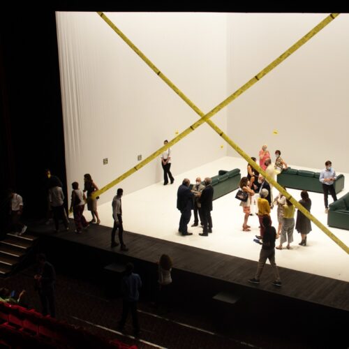 Il palco del Teatro Nazionale di Genova