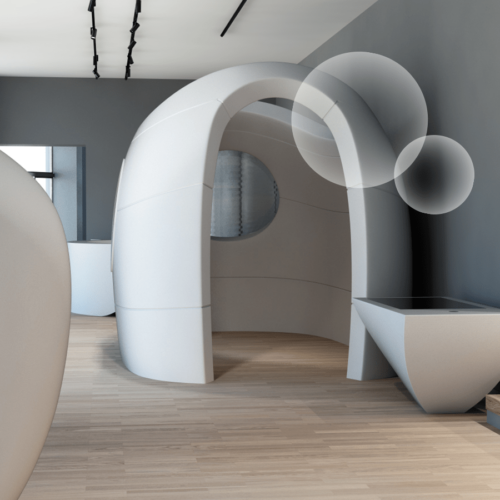 allestimento da parte di ett di Area X intesa san paolo