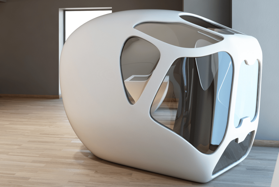 parte dell'allestimento di ett per area x intesa sanpaolo