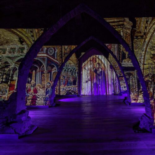 proiezioni immersive di ett nel Tempio del Brunello