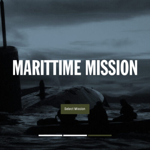 maritime mission, una delle tre missioni inserita in uno dei 7 exhibit realizzati da ett per Special forces in the shadow