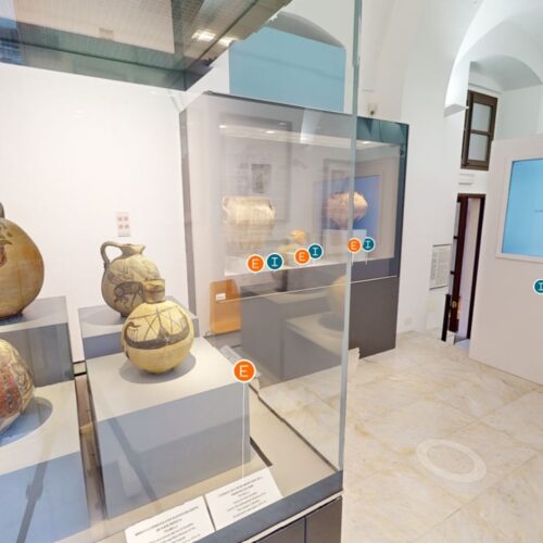 stanza del museo salinas all'interno del virtual tour realizzato da ett