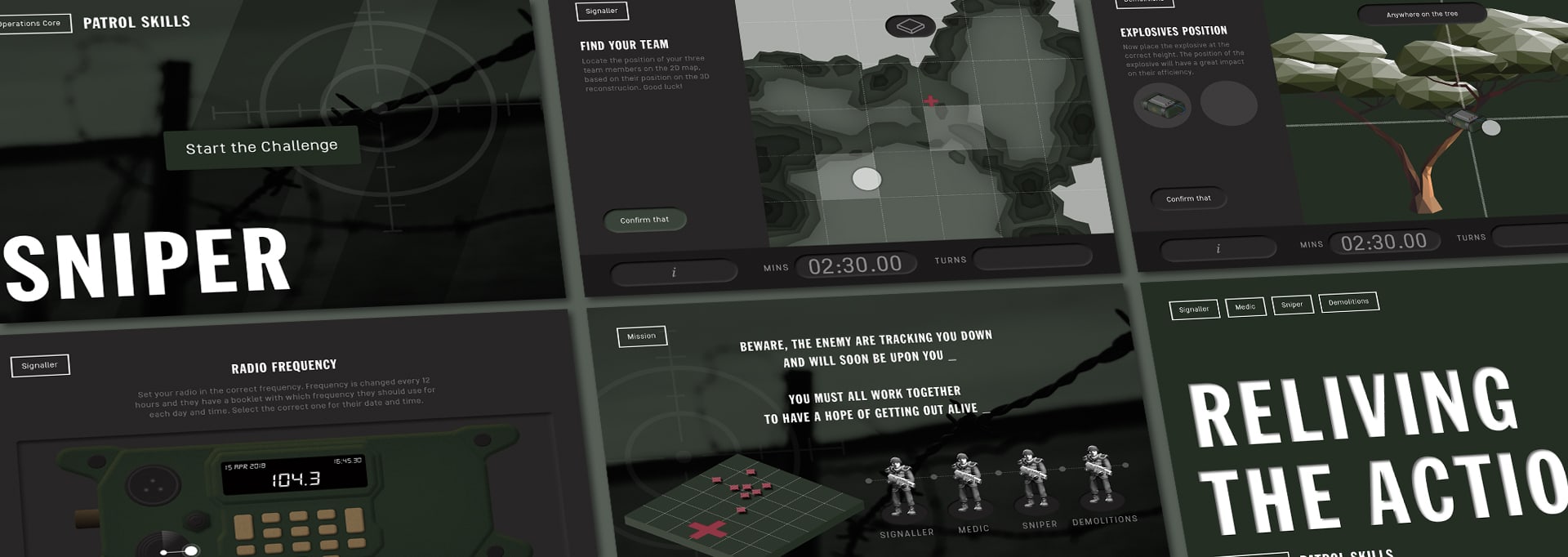 Kim's Game gioco realizzato da ett per una delle stazioni interattive di special forces in the shadow