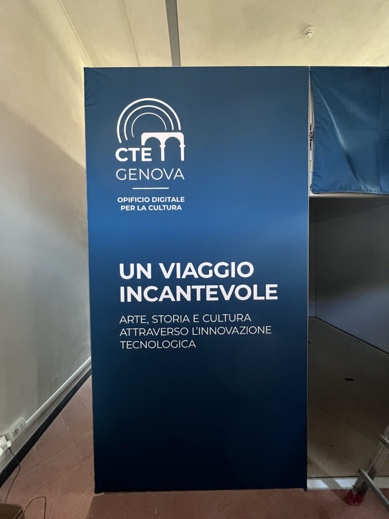 cubo immersivo di ett all'evento di cte genova - stazione futuro