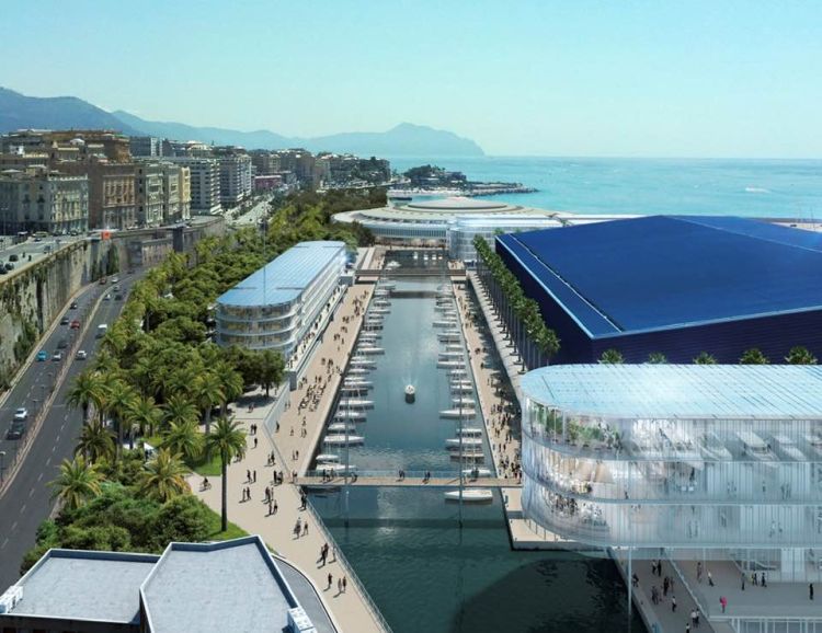prospetto del nuovo waterfront di levante di Genova