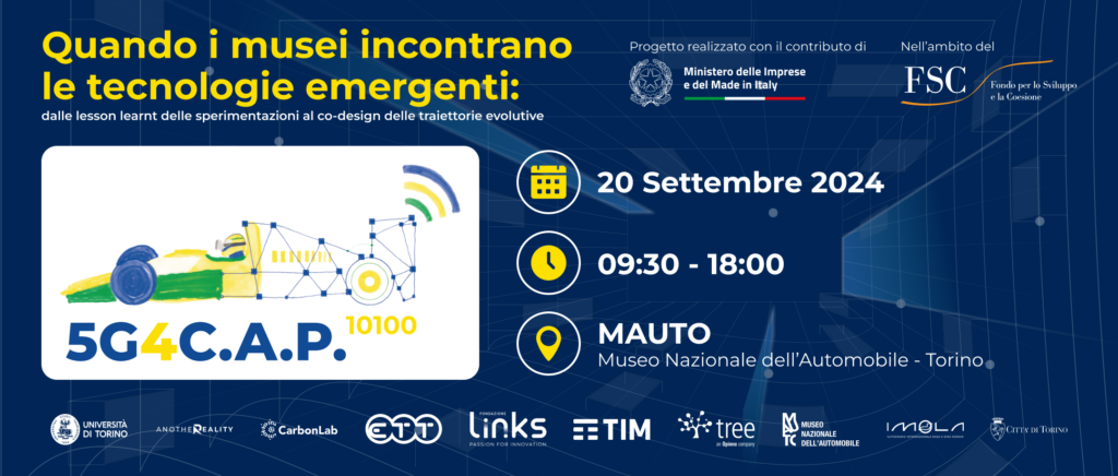 locandina dell'evento 5G4cap a torino del 20 settembre 2024