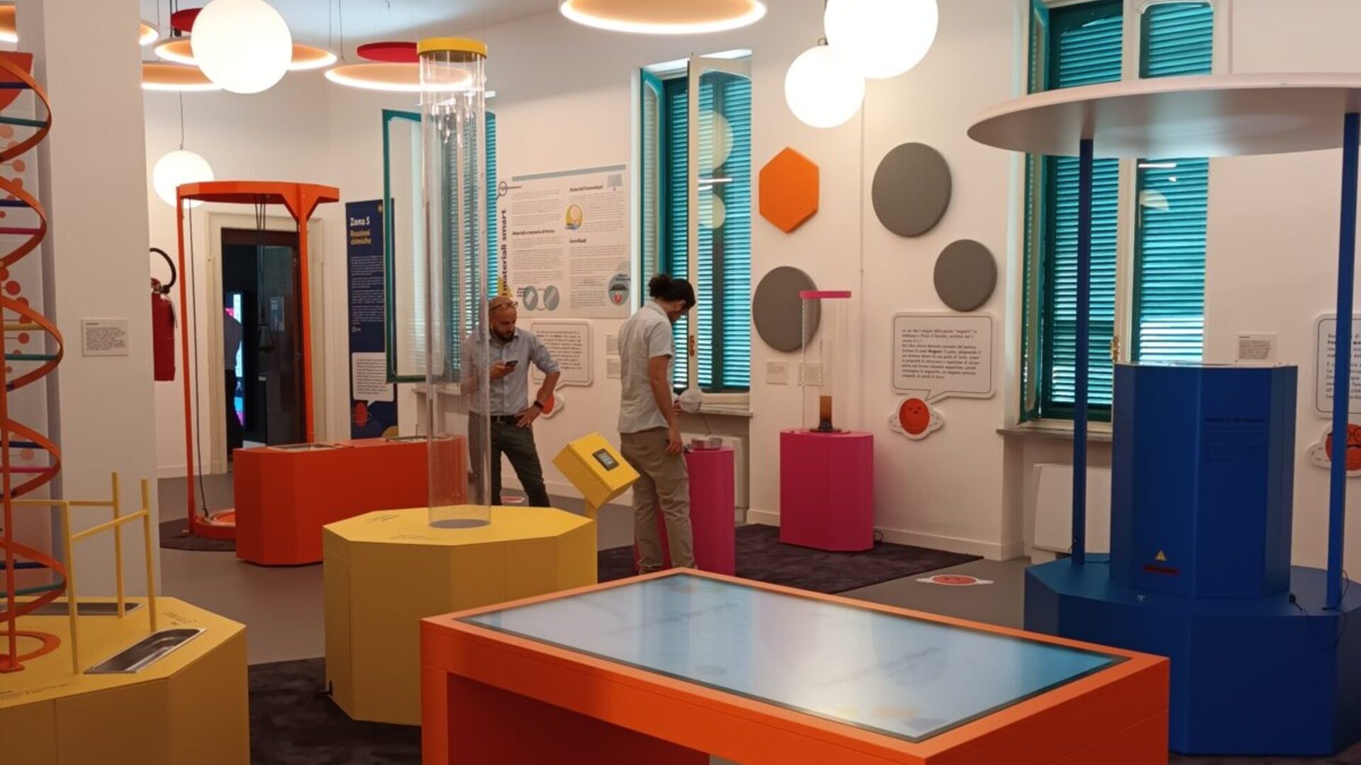 interno del museo much di settimo torinese con exhibit allestiti da ett