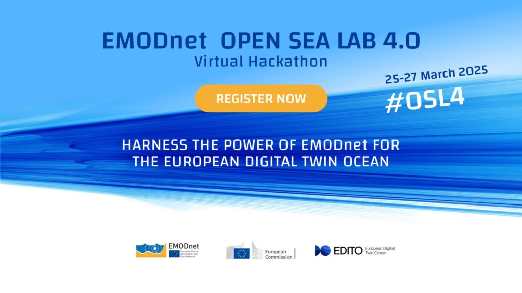 locandina dell'EMODnet open sea lab 4.0 hackathon